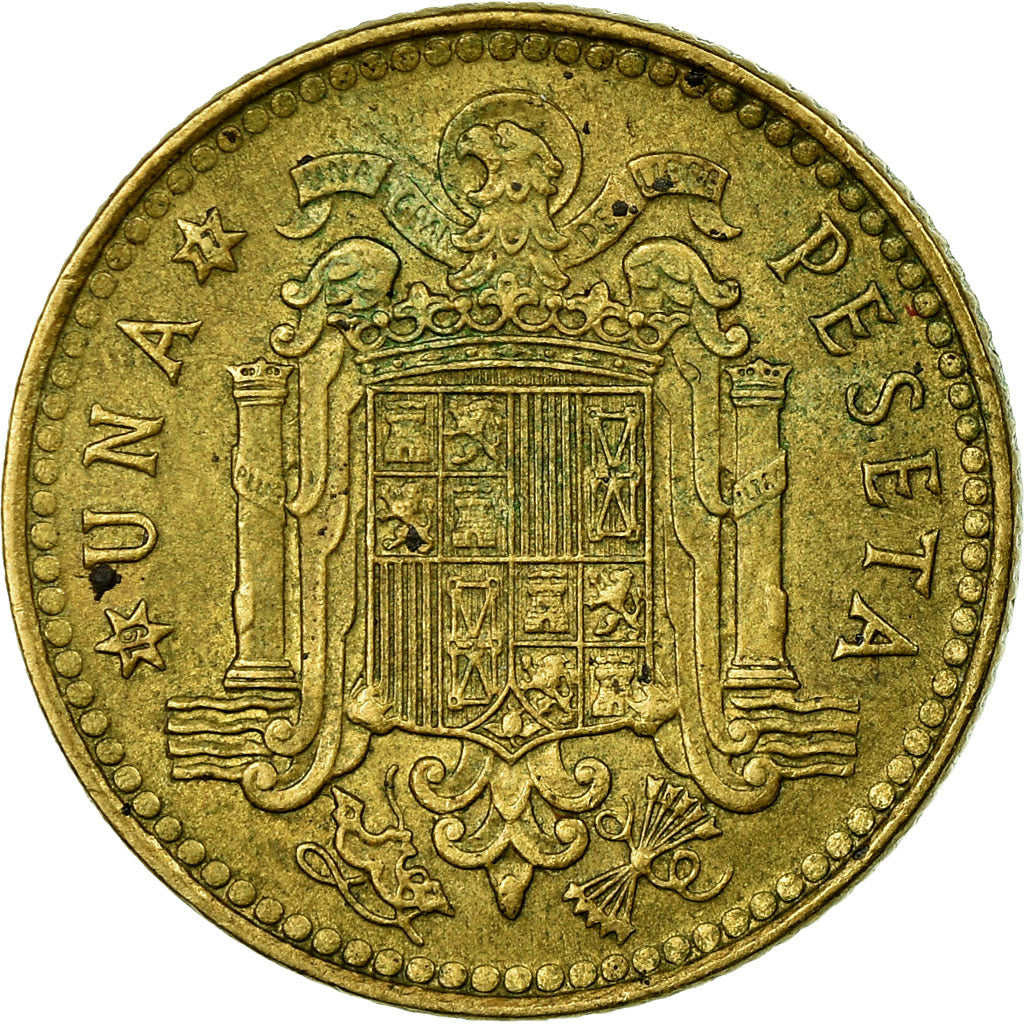 Münze, Spanien, Juan Carlos I, Peseta, 1977, S+, Aluminum-Bronze, KM:806