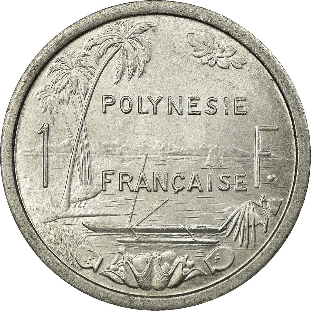 Coin, French Polynesia, Franc, 1965, AU(55-58), Aluminum, KM:2