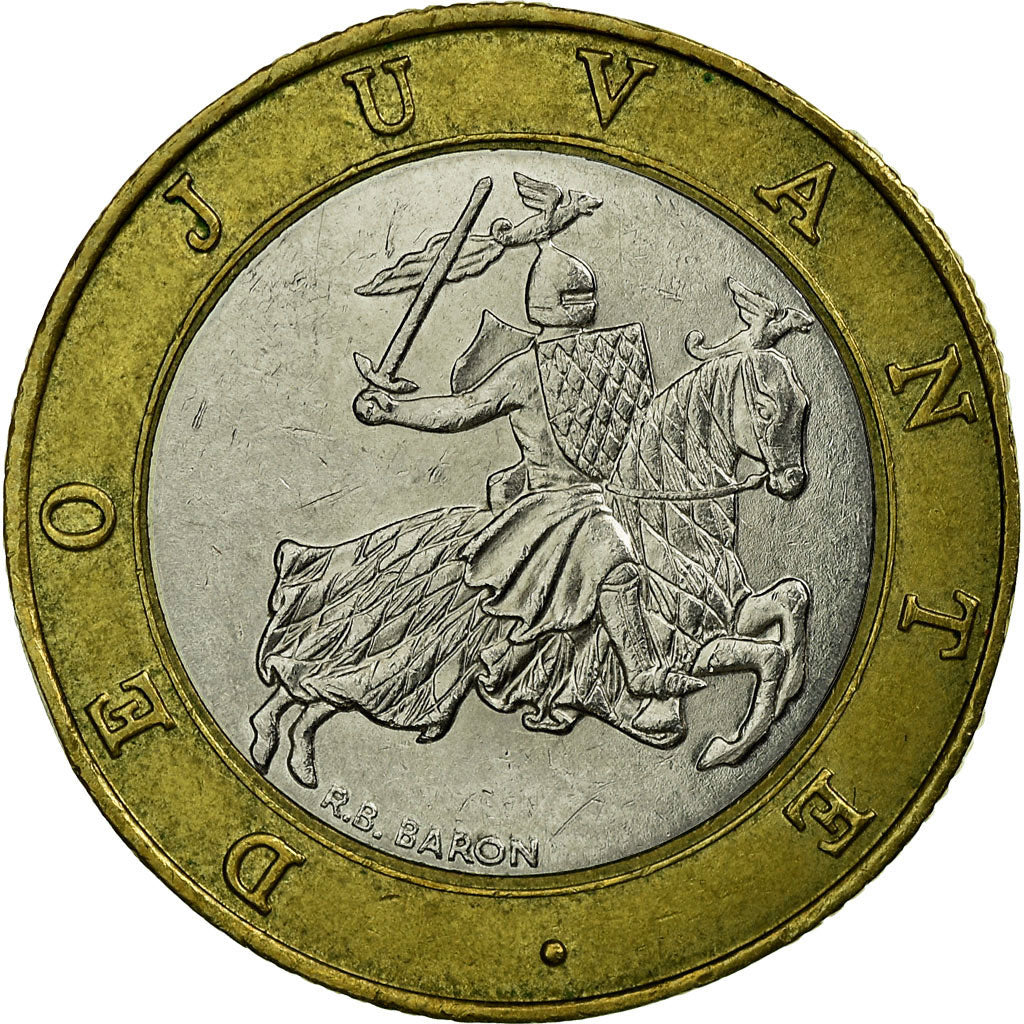 Coin, Monaco, Rainier III, 10 Francs, 1993, EF(40-45), Bi-Metallic, KM:163