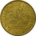 Coin, GERMANY - FEDERAL REPUBLIC, 10 Pfennig, 1984, Munich, VF(30-35), Brass