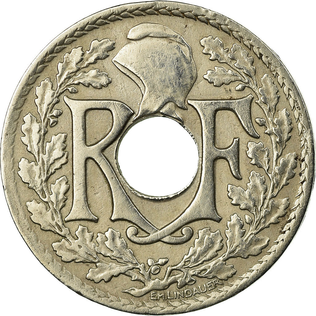 Moneta, Francia, Lindauer, 25 Centimes, 1925, MB+, Rame-nichel, KM:867a