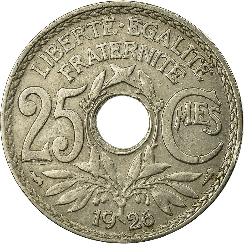 Monnaie, France, Lindauer, 25 Centimes, 1926, TB+, Copper-nickel, Gadoury:380