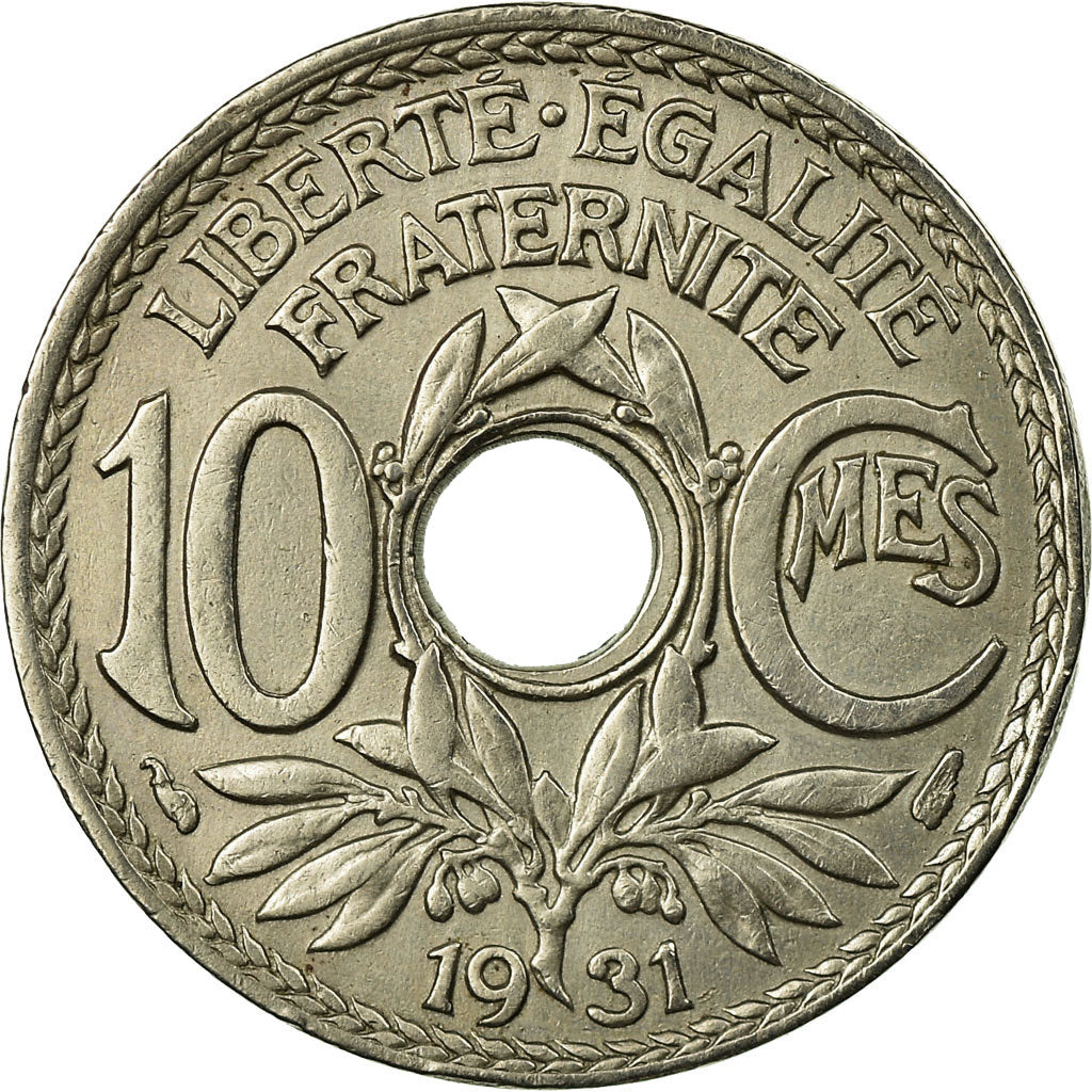 Coin, France, Lindauer, 10 Centimes, 1931, VF(30-35), Copper-nickel, KM:866a