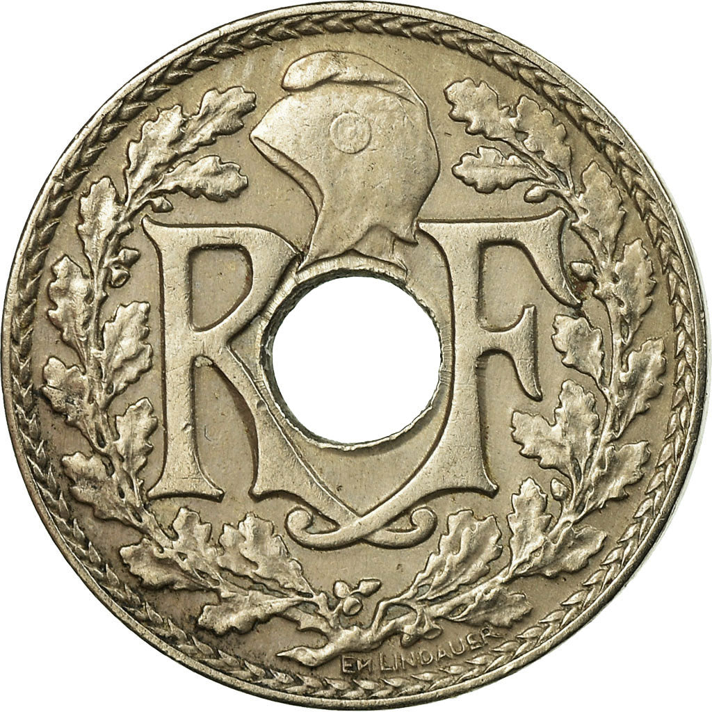 Coin, France, Lindauer, 5 Centimes, 1937, EF(40-45), Copper-nickel, KM:875