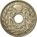 Coin, France, Lindauer, 5 Centimes, 1937, EF(40-45), Copper-nickel, KM:875
