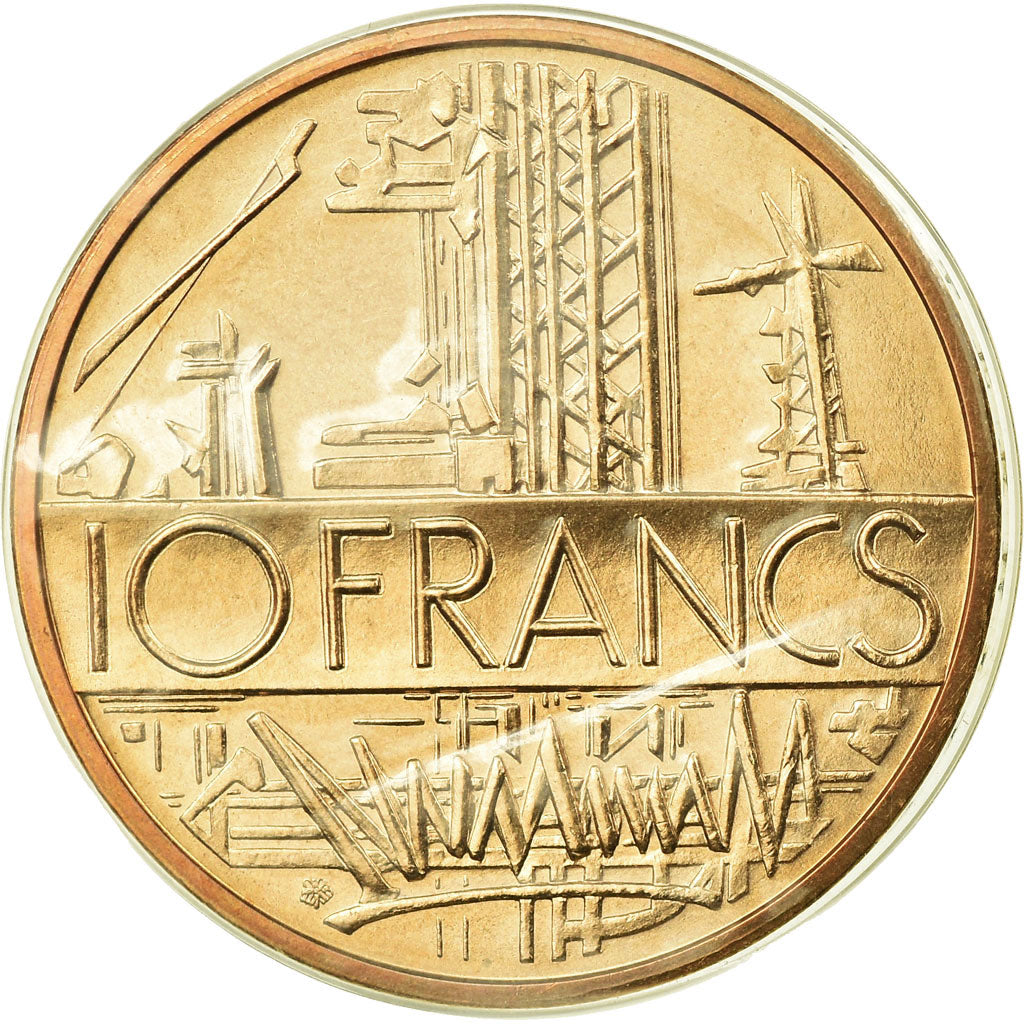 Coin, France, Mathieu, 10 Francs, 1981, MS(65-70), Nickel-brass, KM:940
