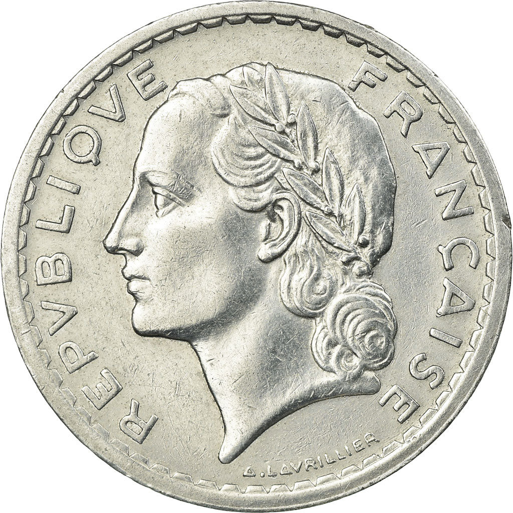Monnaie, France, Lavrillier, 5 Francs, 1950, Paris, TB+, Aluminium