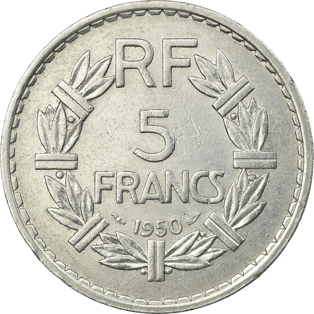 Monnaie, France, Lavrillier, 5 Francs, 1950, Paris, TB+, Aluminium