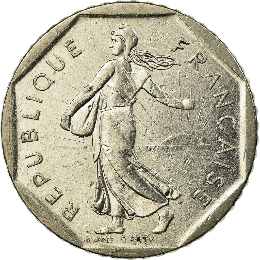 Moneda, Francia, Semeuse, 2 Francs, 1983, MBC, Níquel, KM:942.1, Gadoury:547
