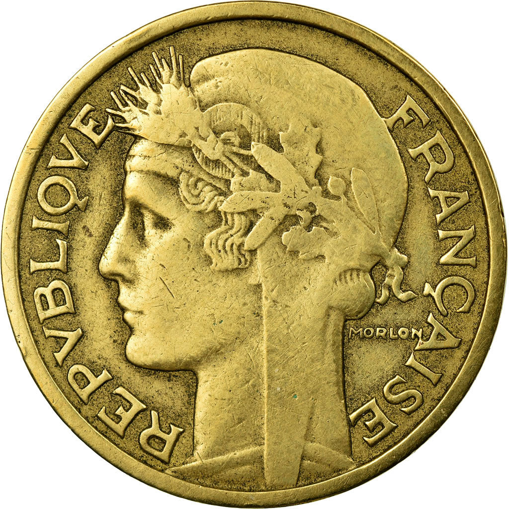Moneda, Francia, Morlon, 2 Francs, 1932, BC+, Aluminio - bronce, KM:886