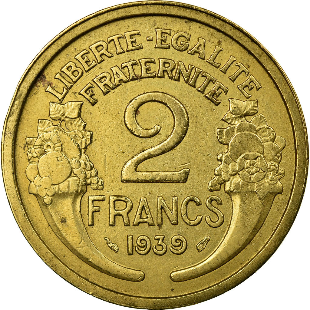 Monnaie, France, Morlon, 2 Francs, 1939, TB+, Aluminum-Bronze, Gadoury:535