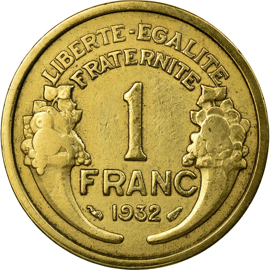 Coin, France, Morlon, Franc, 1932, VF(30-35), Aluminum-Bronze, KM:885