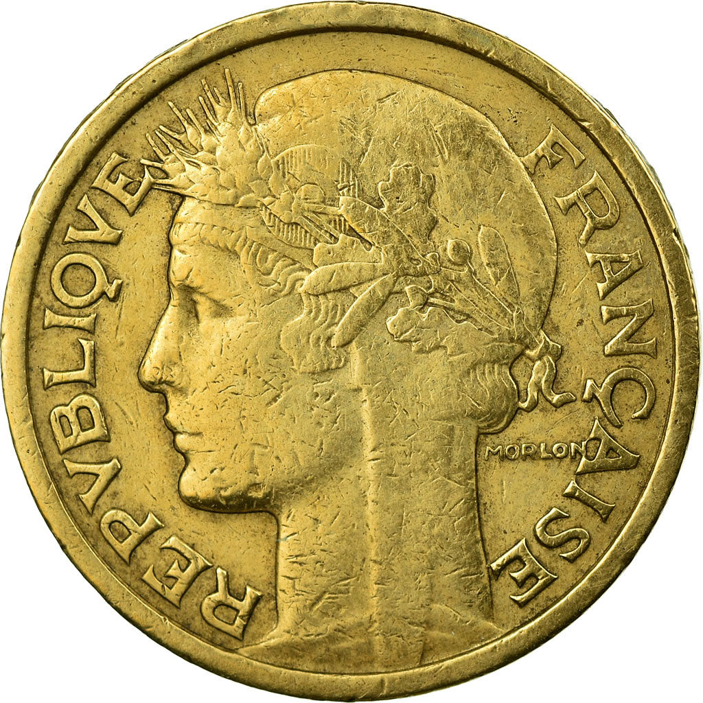 Coin, France, Morlon, Franc, 1937, VF(30-35), Aluminum-Bronze, KM:885
