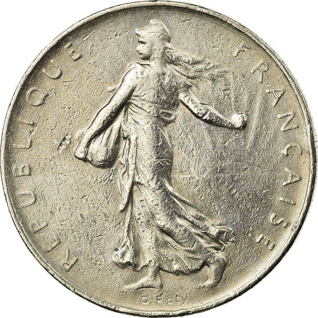 Moneta, Francja, Semeuse, Franc, 1967, Paris, EF(40-45), Nikiel, KM:925.1