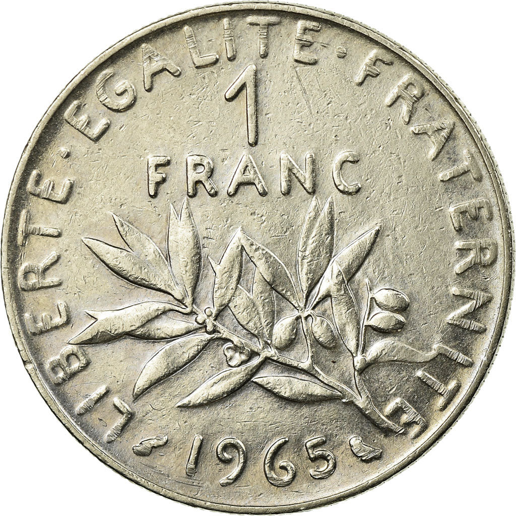 Moneda, Francia, Semeuse, Franc, 1965, Paris, MBC, Níquel, KM:925.1