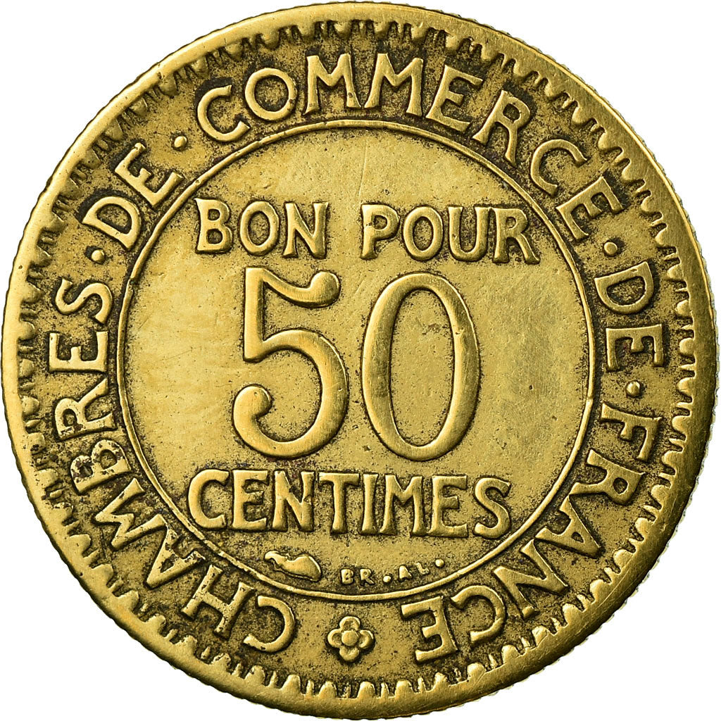 Coin, France, Chambre de commerce, 50 Centimes, 1925, VF(30-35)