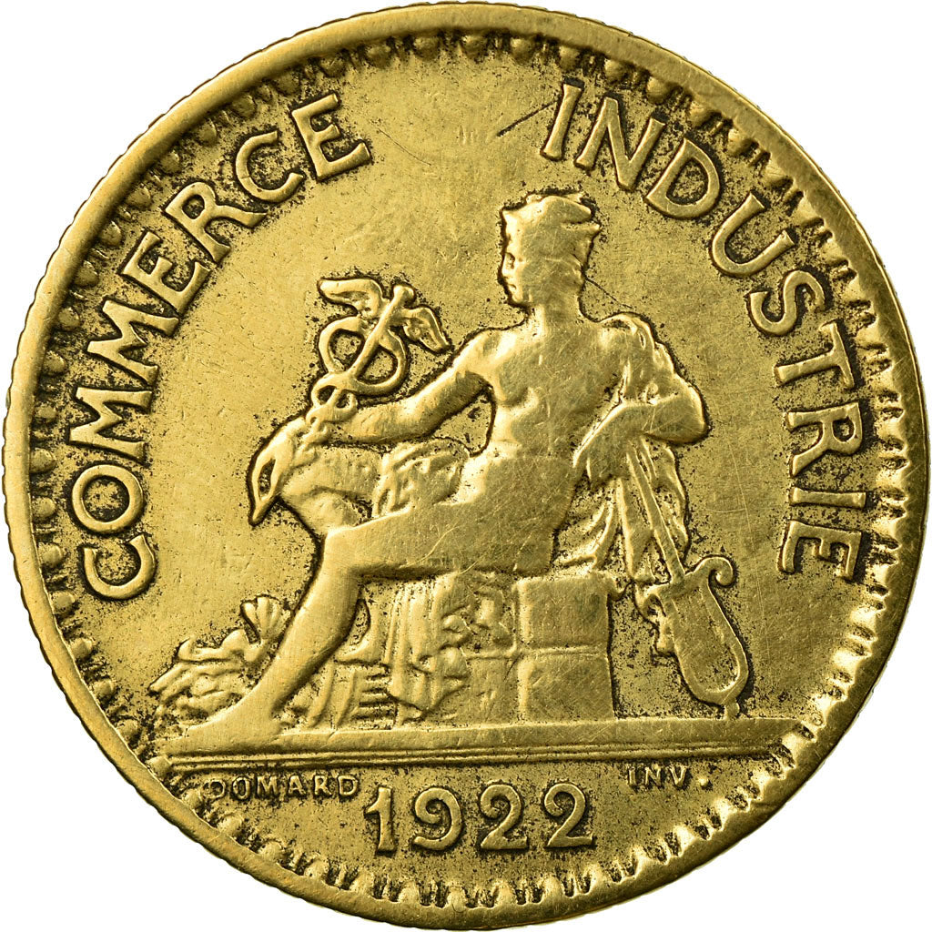 Moneta, Francja, Chambre de commerce, Franc, 1922, Paris, VF(30-35)