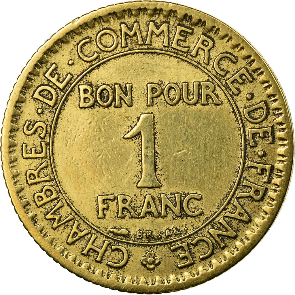 Moneta, Francja, Chambre de commerce, Franc, 1922, Paris, VF(30-35)
