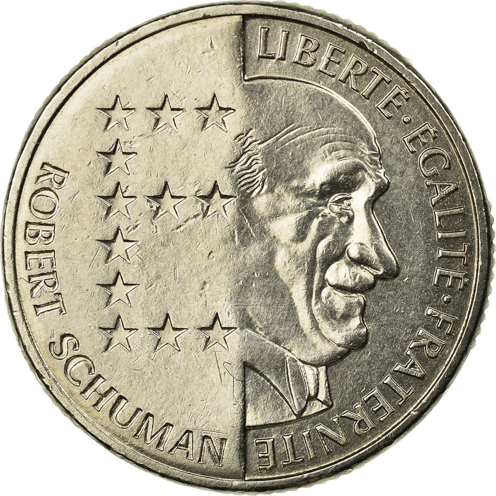 Münze, Frankreich, Schumann, 10 Francs, 1986, SS, Nickel, KM:958, Gadoury:825