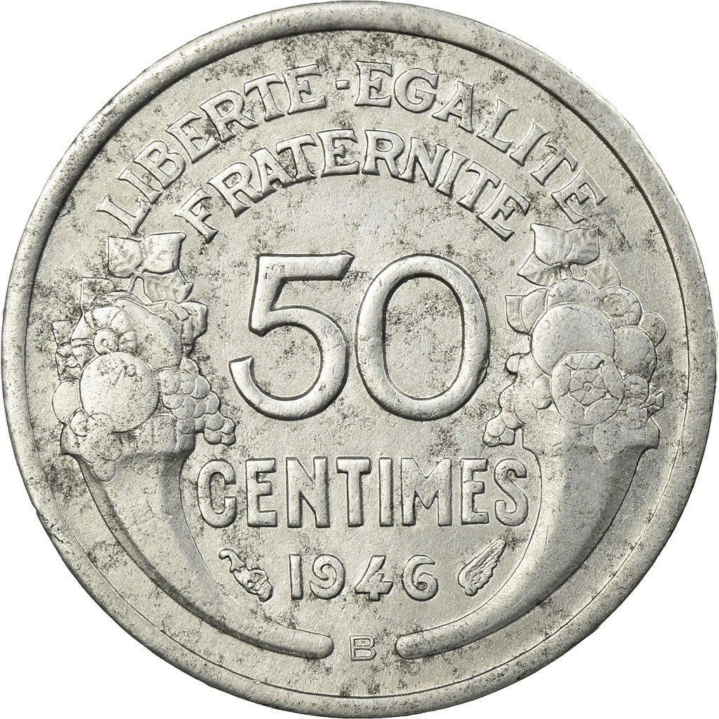 Coin, France, Morlon, 50 Centimes, 1946, Beaumont - Le Roger, EF(40-45)