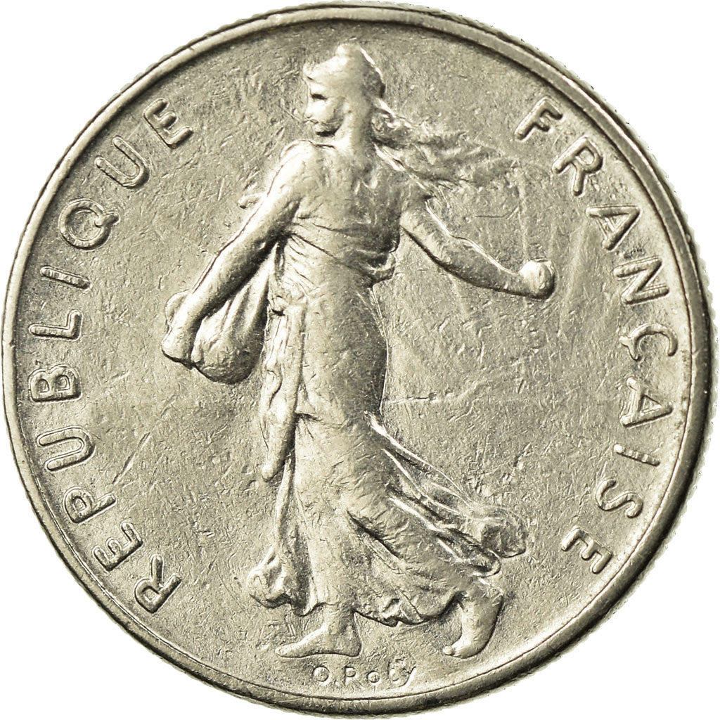 Moneda, Francia, Semeuse, 1/2 Franc, 1969, Paris, BC+, Níquel, KM:931.1