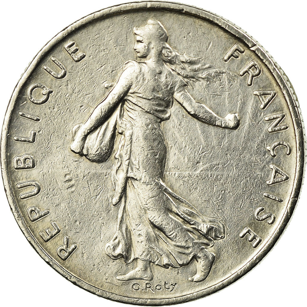 Münze, Frankreich, Semeuse, 1/2 Franc, 1974, Paris, SS, Nickel, KM:931.1