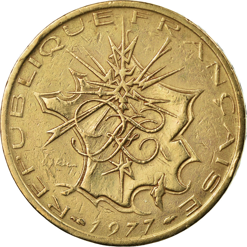 Coin, France, Mathieu, 10 Francs, 1977, EF(40-45), Nickel-brass, KM:940