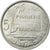 Moeda, Polinésia Francesa, 5 Francs, 1965, AU(55-58), Alumínio, KM:4