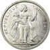 Coin, French Polynesia, 2 Francs, 1965, MS(60-62), Aluminum, KM:3