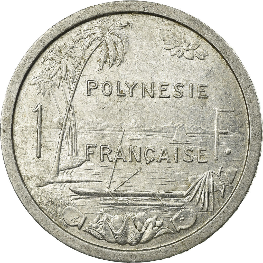 Coin, French Polynesia, Franc, 1965, EF(40-45), Aluminum, KM:2
