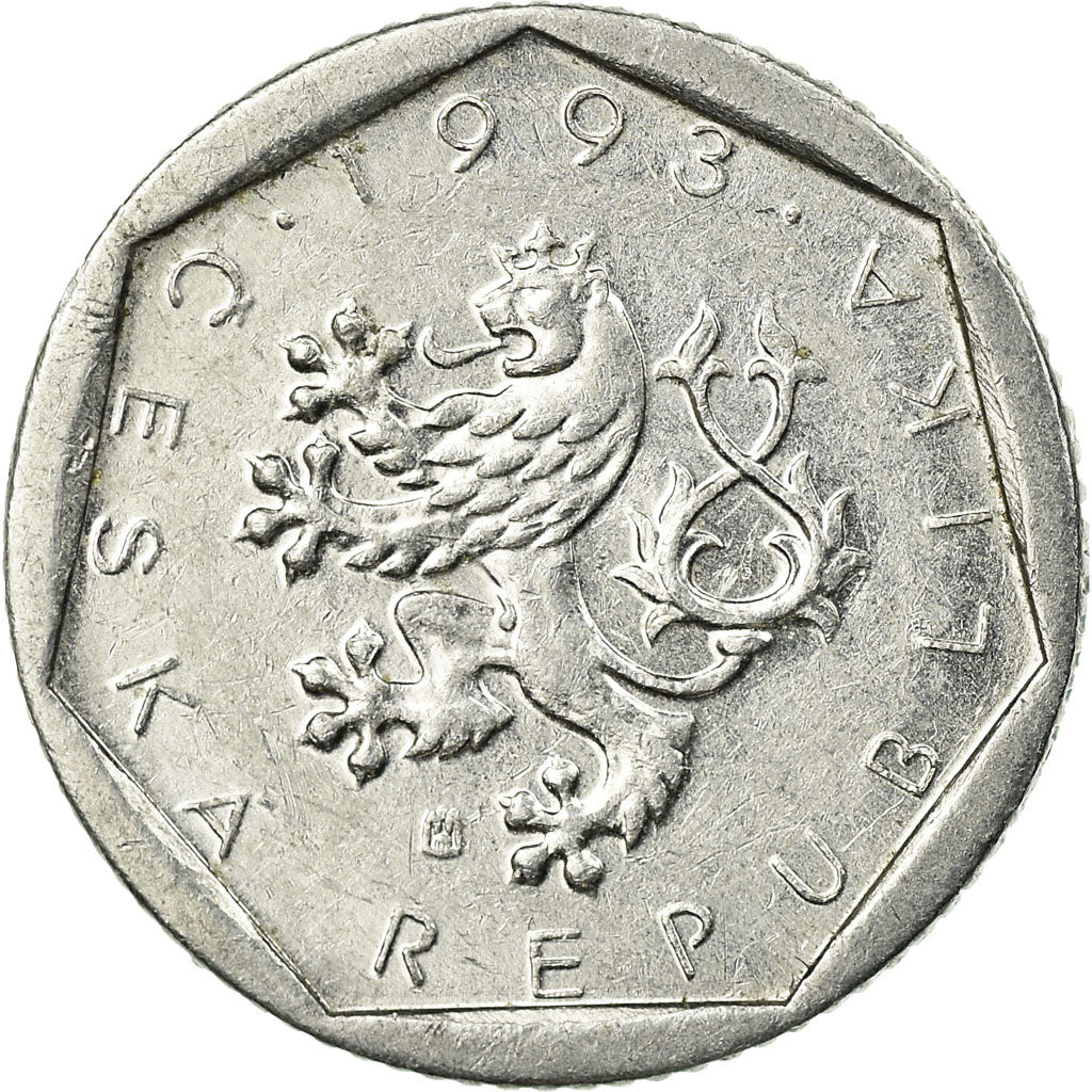 Coin, Czech Republic, 20 Haleru, 1993, EF(40-45), Aluminum, KM:2.1