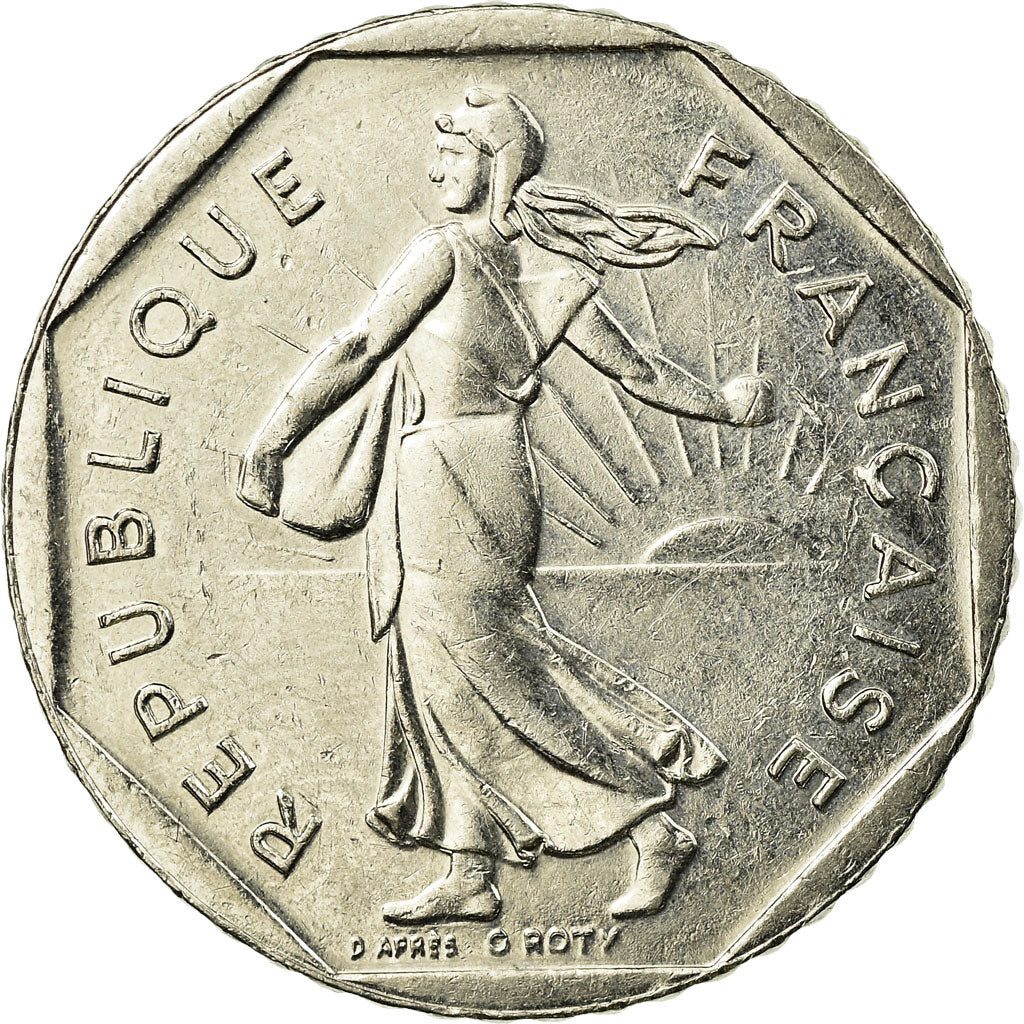 Münze, Frankreich, Semeuse, 2 Francs, 1998, SS+, Nickel, KM:942.2, Gadoury:547