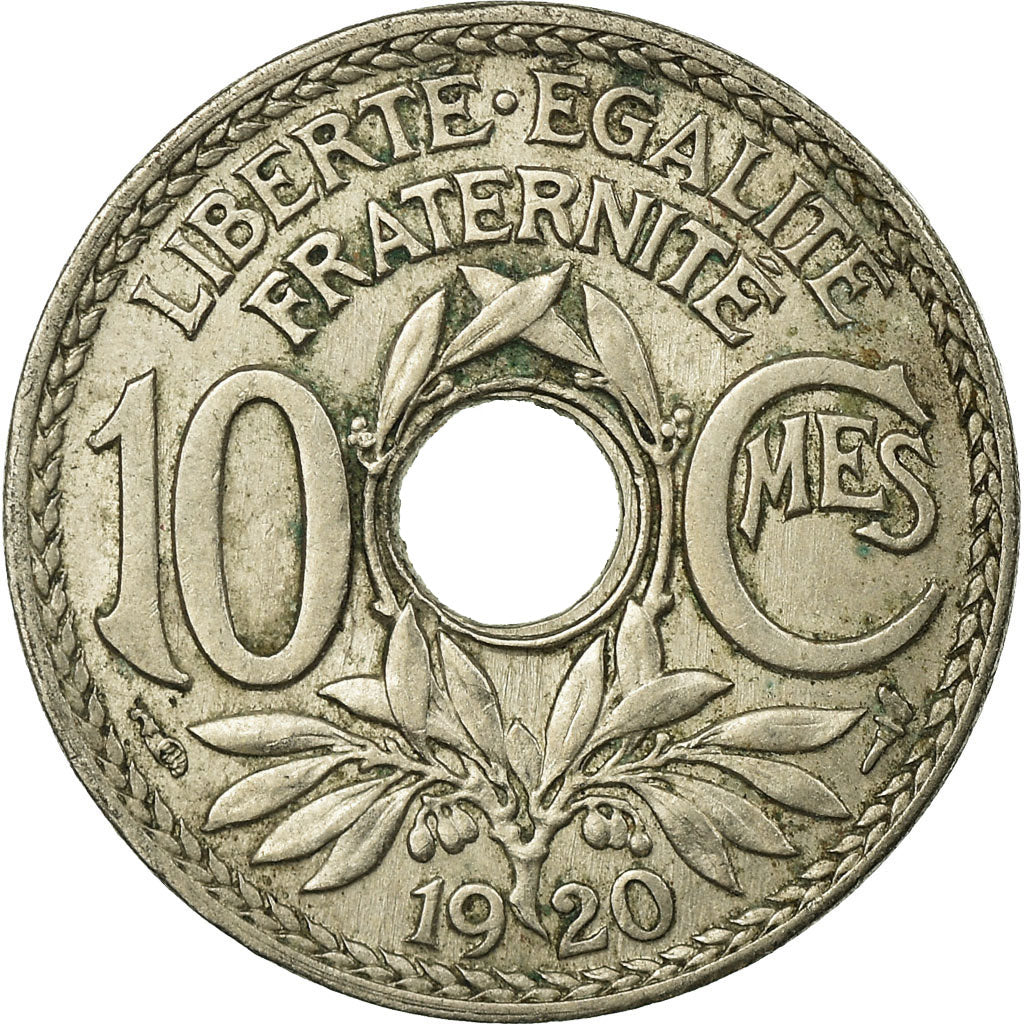 Monnaie, France, Lindauer, 10 Centimes, 1920, TB+, Copper-nickel, Gadoury:286