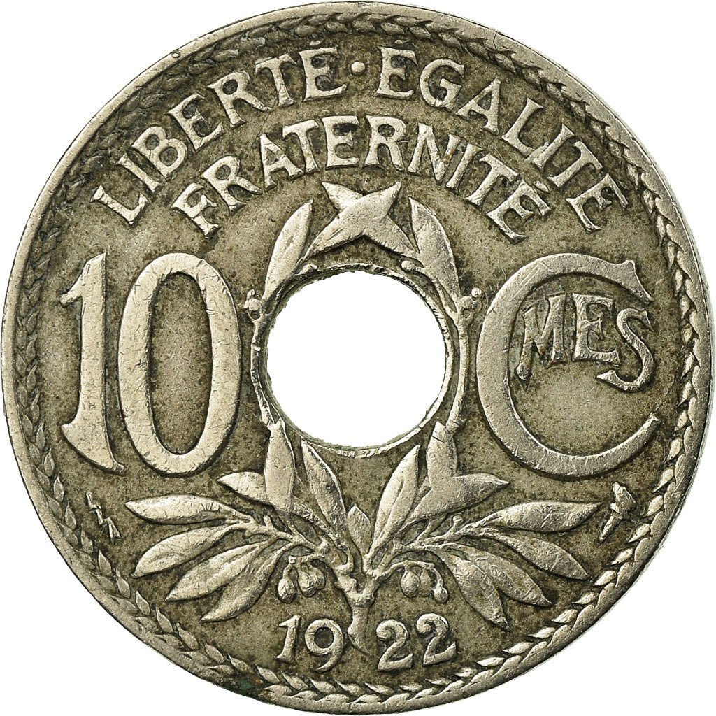 Coin, France, Lindauer, 10 Centimes, 1922, VF(30-35), Copper-nickel, KM:866a