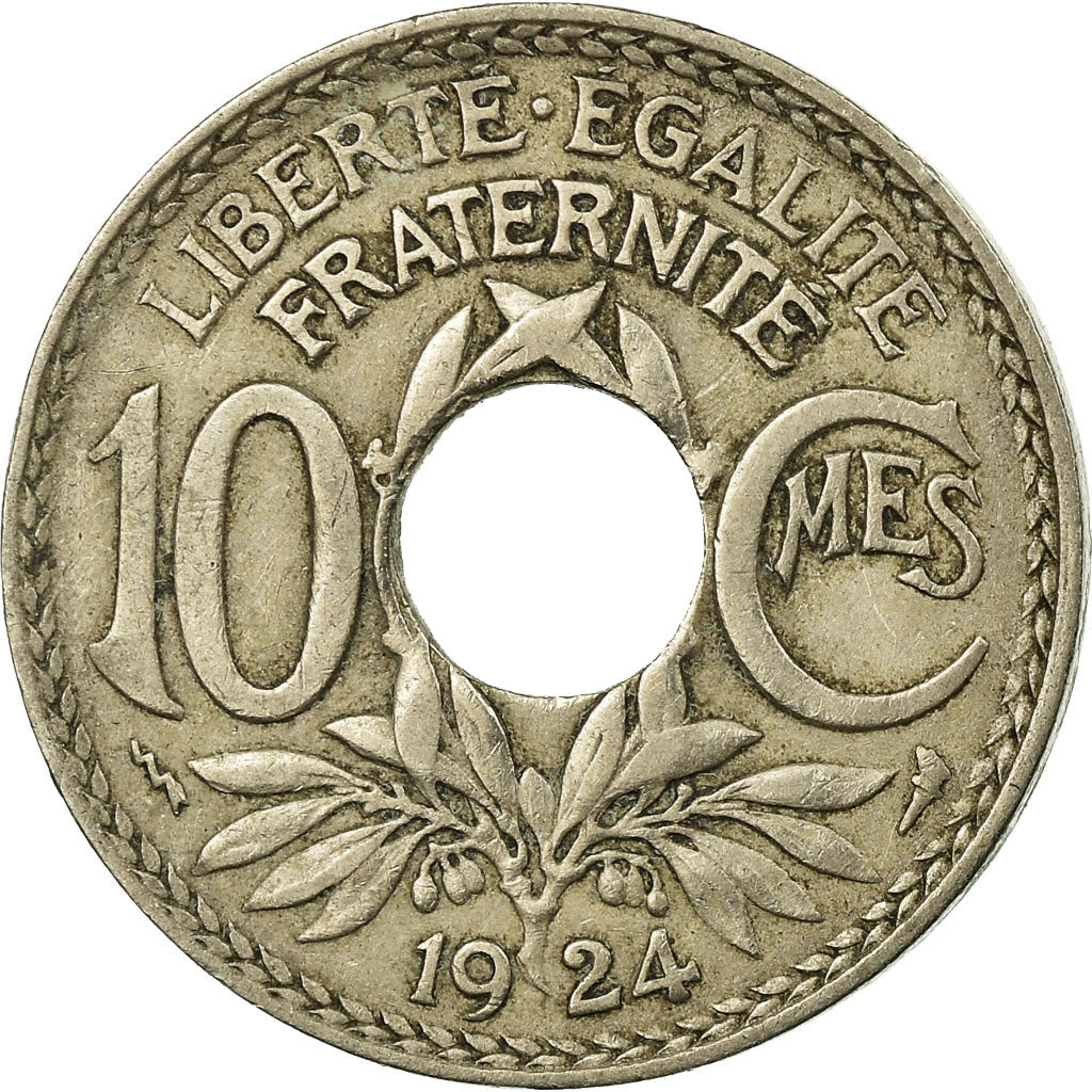 Coin, France, Lindauer, 10 Centimes, 1924, VF(30-35), Copper-nickel, KM:866a