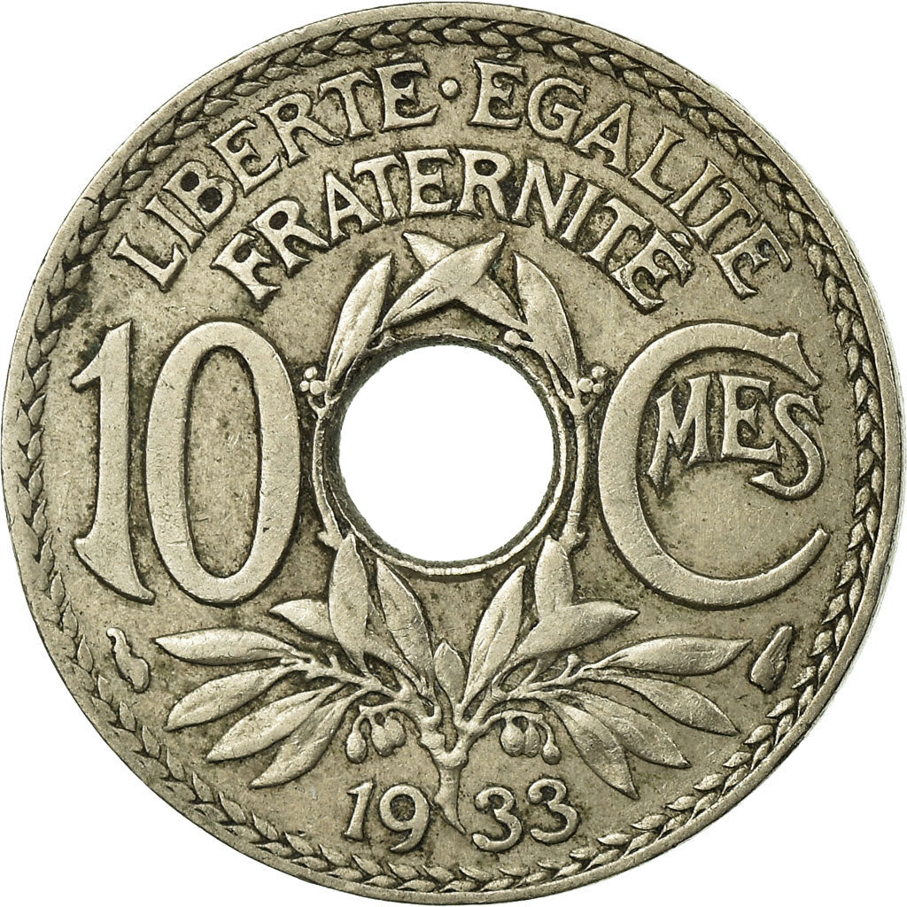 Coin, France, Lindauer, 10 Centimes, 1933, VF(30-35), Copper-nickel, KM:866a