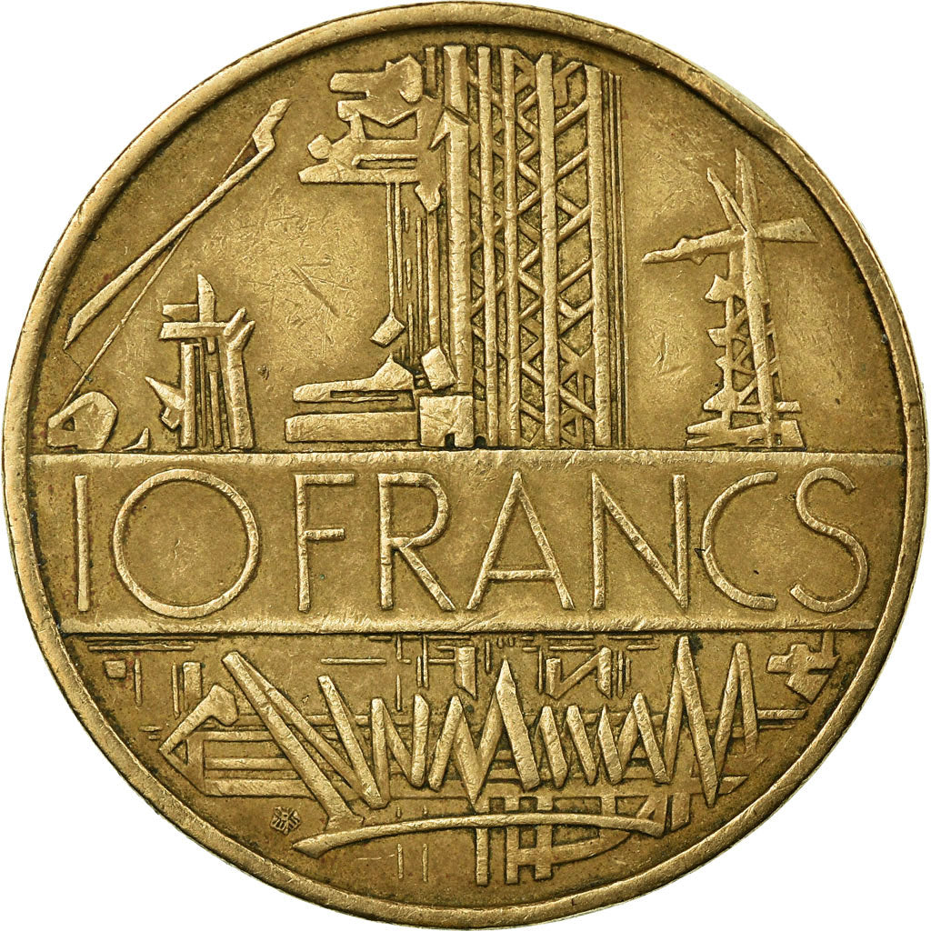 Coin, France, Mathieu, 10 Francs, 1975, VF(30-35), Nickel-brass, KM:940