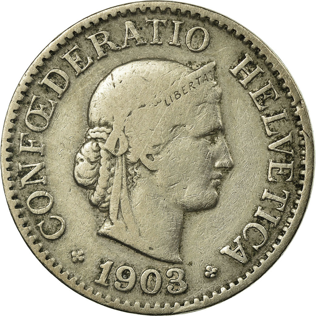 Monnaie, Suisse, 10 Rappen, 1903, Bern, TB+, Copper-nickel, KM:27