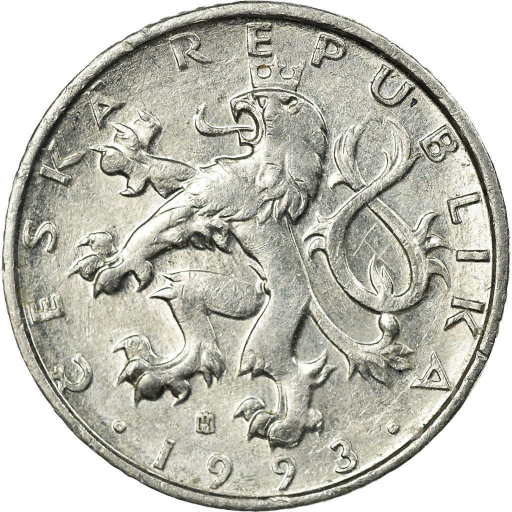 Monnaie, République Tchèque, 50 Haleru, 1993, TTB, Aluminium, KM:3.1