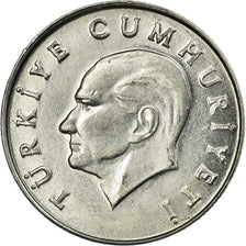 Coin, Turkey, 10 Lira, 1986, AU(50-53), Aluminum, KM:964