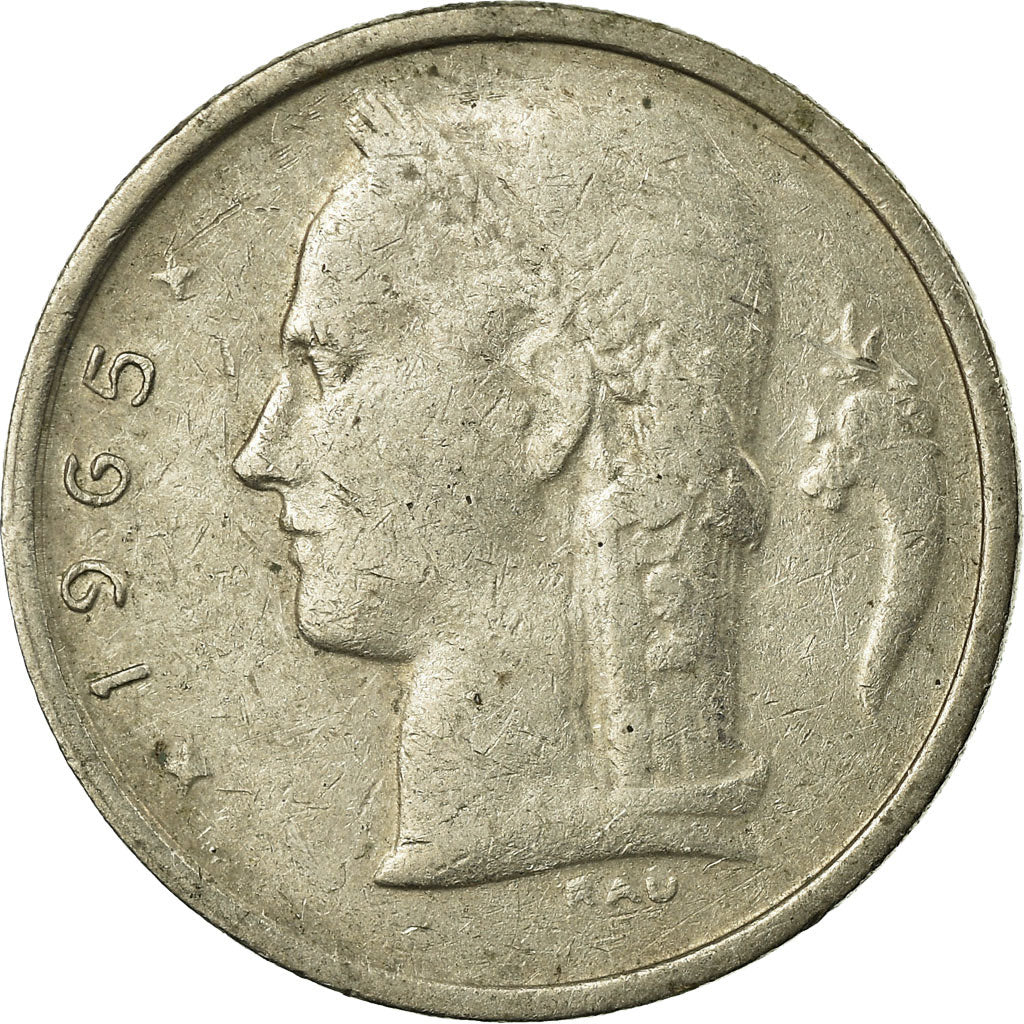 Coin, Belgium, Franc, 1965, VF(20-25), Copper-nickel, KM:143.1