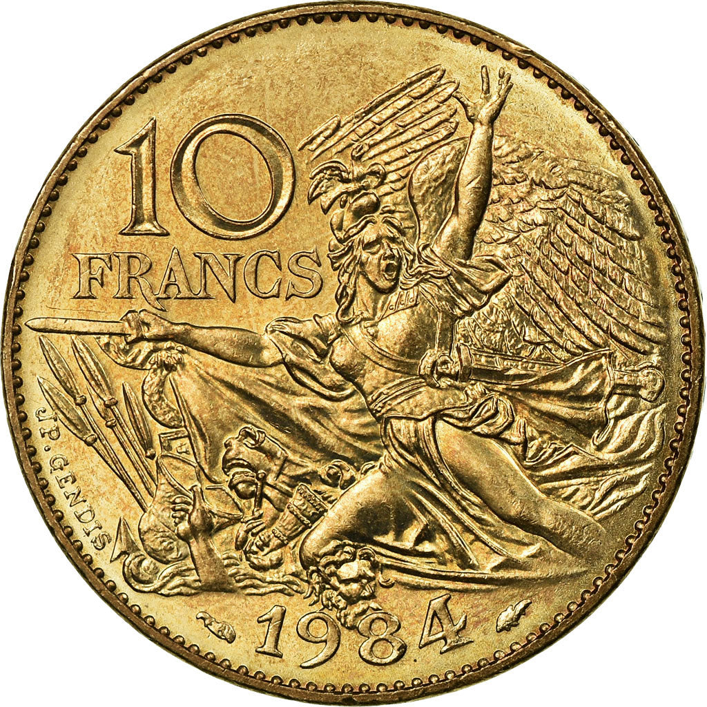 Coin, France, François Rude, 10 Francs, 1984, AU(55-58), Nickel-Bronze, KM:954