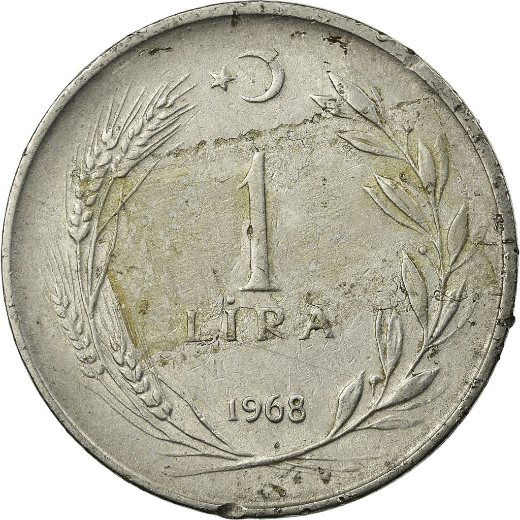Münze, Türkei, Lira, 1968, S, Stainless Steel, KM:889a.2