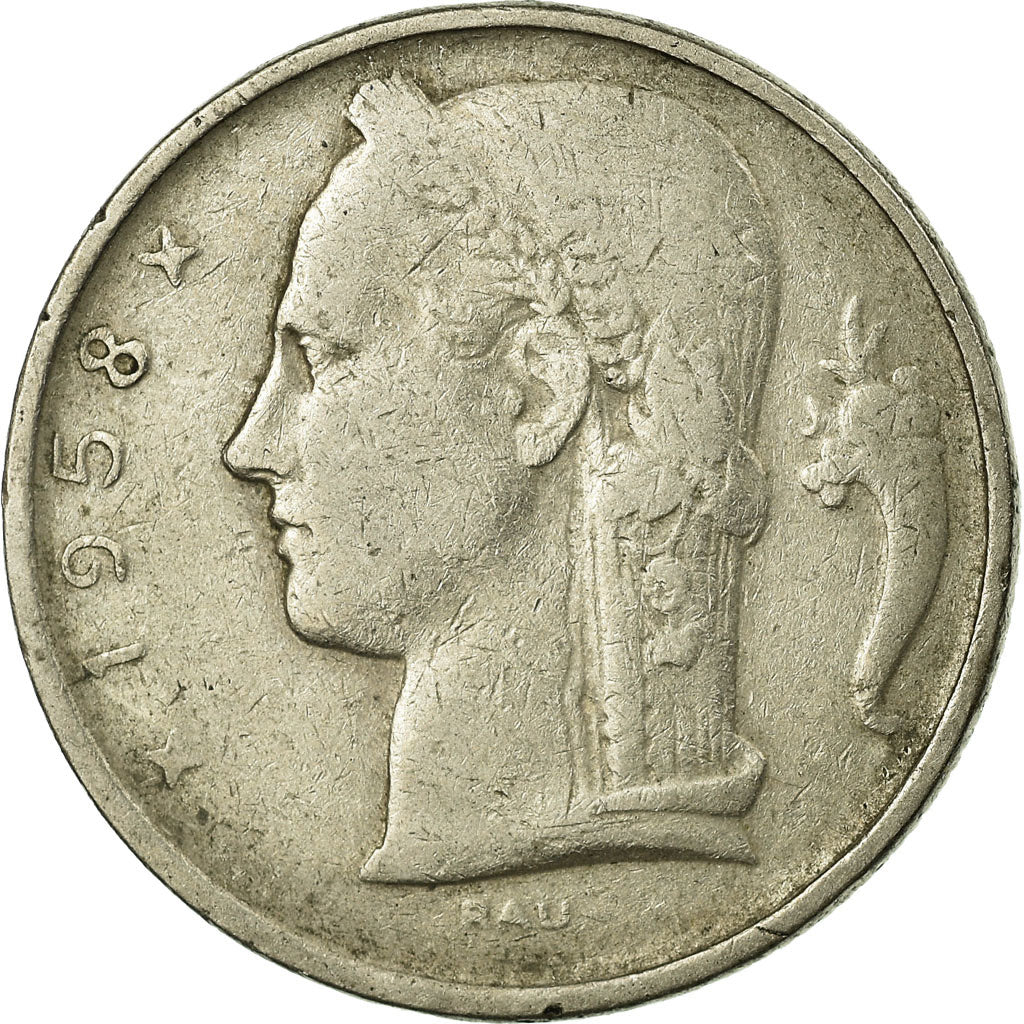 Monnaie, Belgique, 5 Francs, 5 Frank, 1958, TB, Copper-nickel, KM:134.1