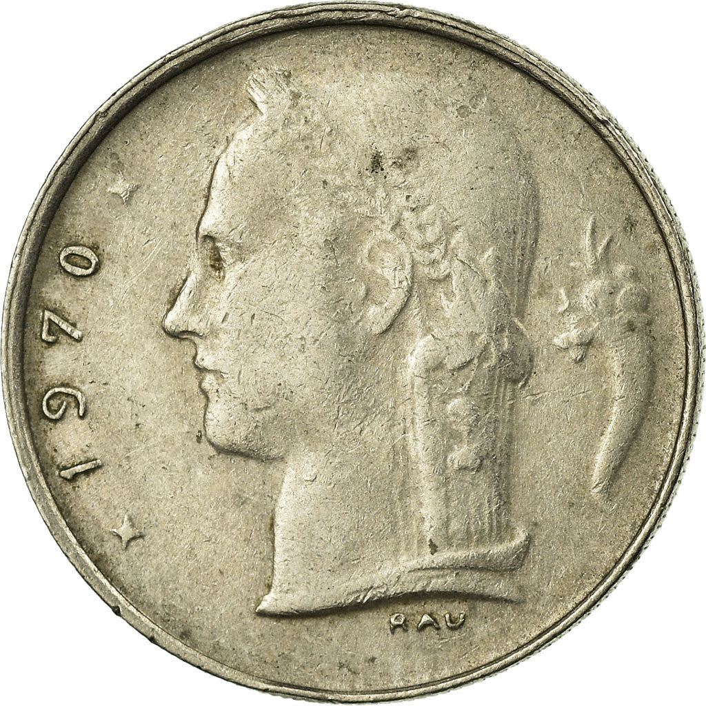 Münze, Belgien, Franc, 1970, S+, Copper-nickel, KM:142.1