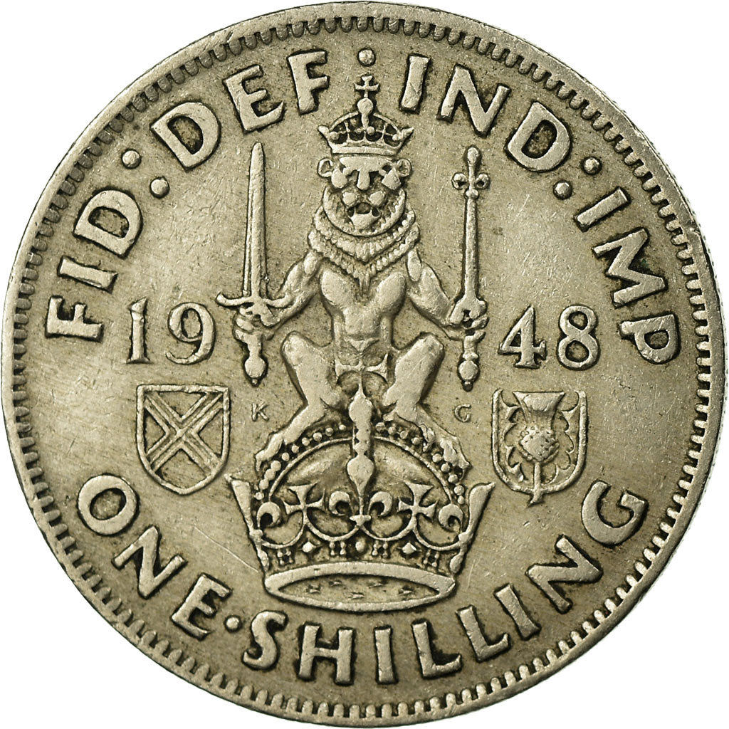 Coin, Great Britain, George VI, Shilling, 1948, EF(40-45), Copper-nickel, KM:864