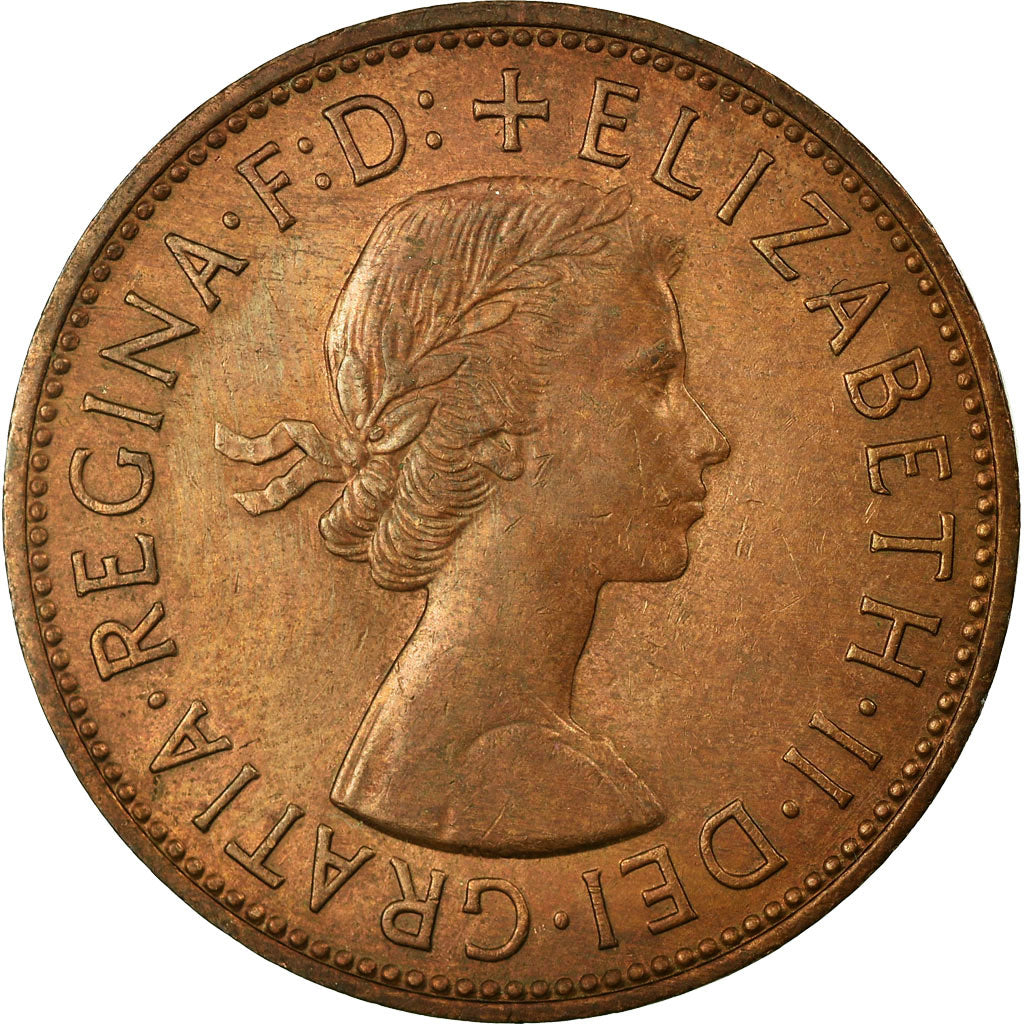 Coin, Great Britain, Elizabeth II, Penny, 1967, EF(40-45), Bronze, KM:897