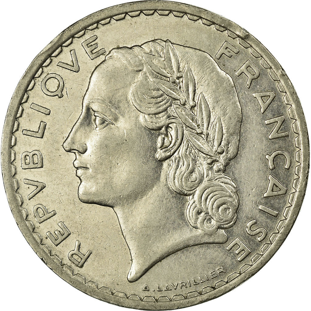 Monnaie, France, Lavrillier, 5 Francs, 1935, Paris, TTB, Nickel, Gadoury:760