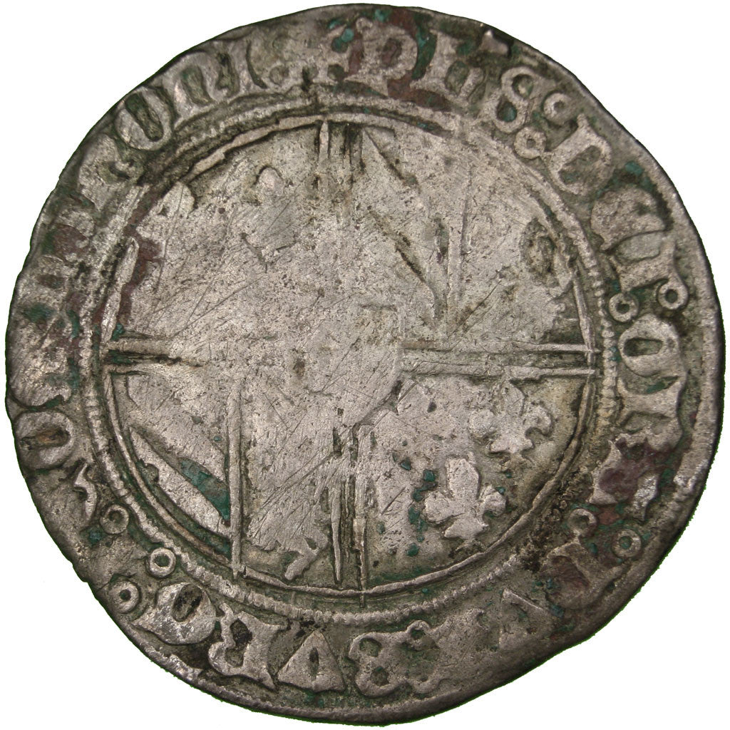France, Double Gros, Valenciennes, Silver, VF(20-25), Boudeau:2147