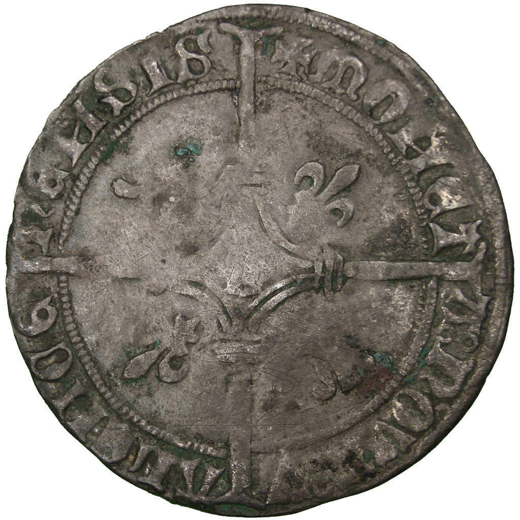 France, Double Gros, Valenciennes, Silver, VF(20-25), Boudeau:2147